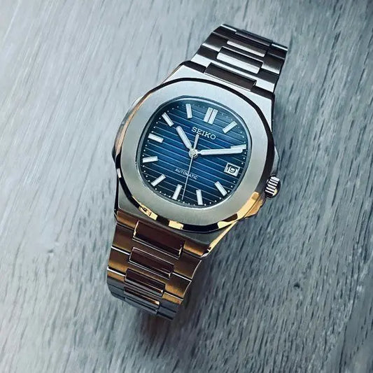 Montre Seiko mod Nautilus Bleue Ma boutique