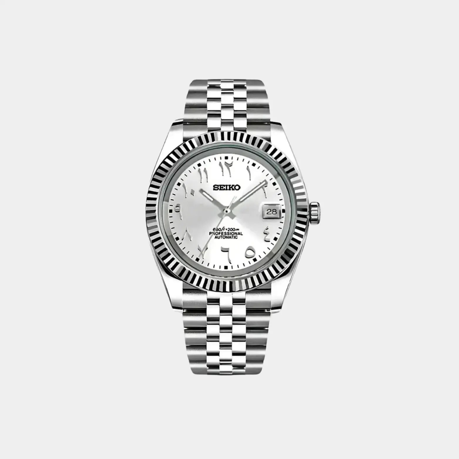 Montre Seiko mod Arabic Argentée Ma boutique