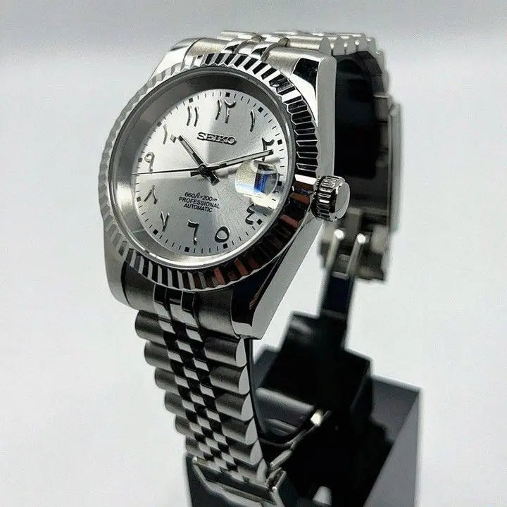 Montre Seiko mod Arabic Argentée Ma boutique