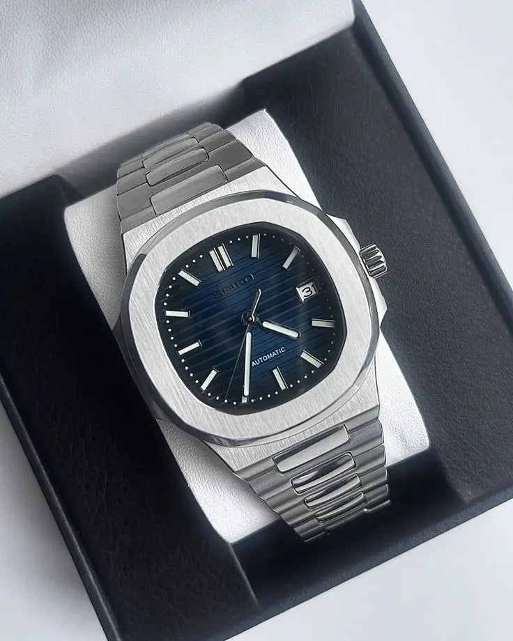 Montre Seiko mod Nautilus Bleue Ma boutique