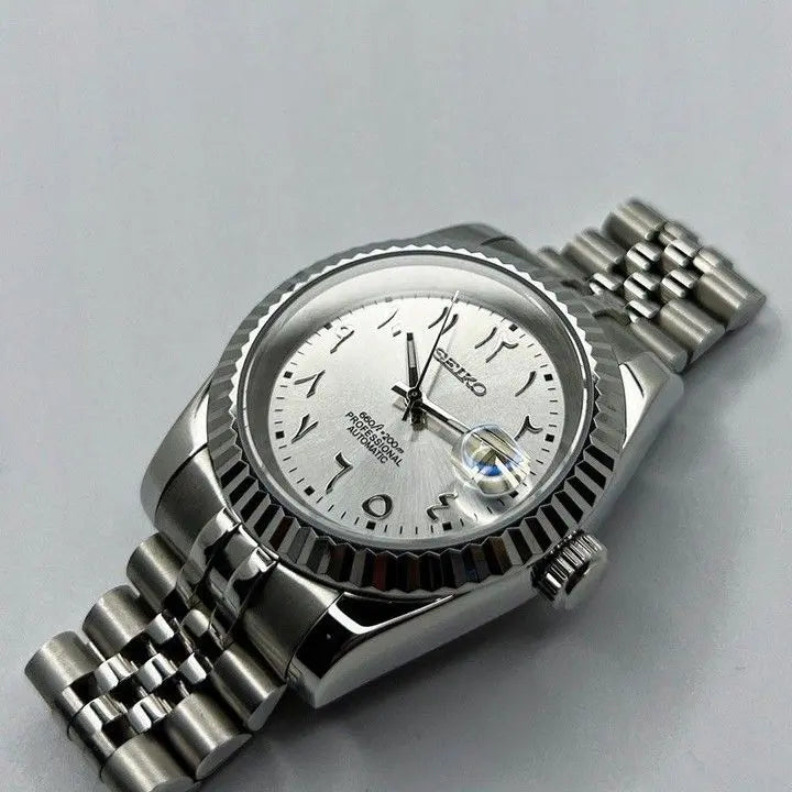 Montre Seiko mod Arabic Argentée Ma boutique